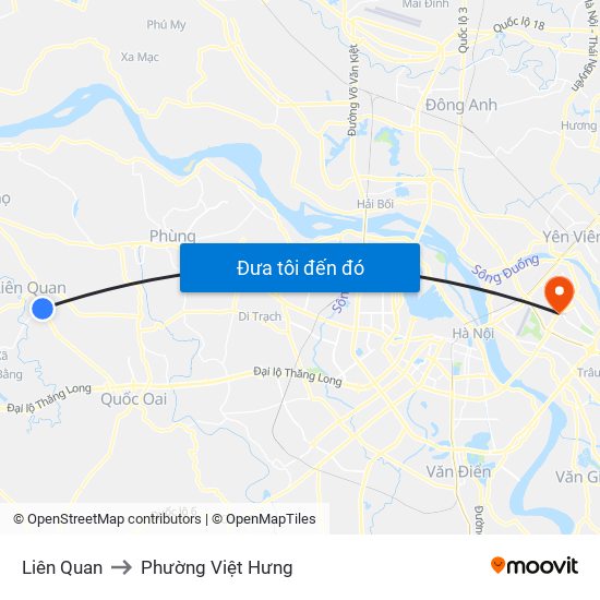 Liên Quan to Phường Việt Hưng map