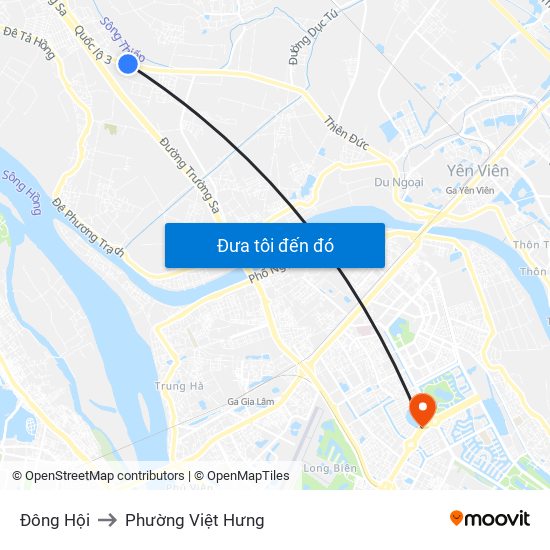 Đông Hội to Phường Việt Hưng map