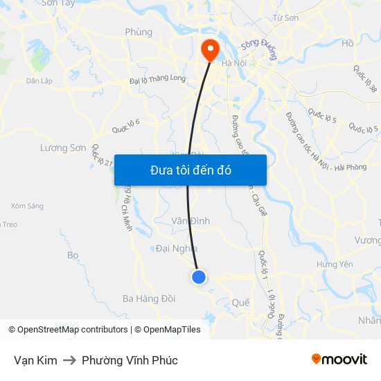 Vạn Kim to Phường Vĩnh Phúc map