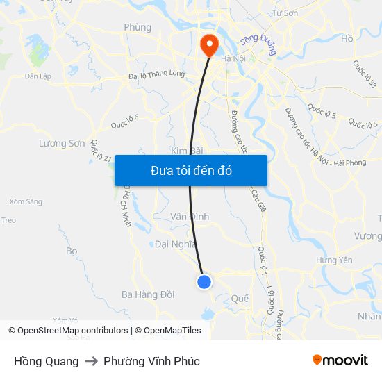 Hồng Quang to Phường Vĩnh Phúc map