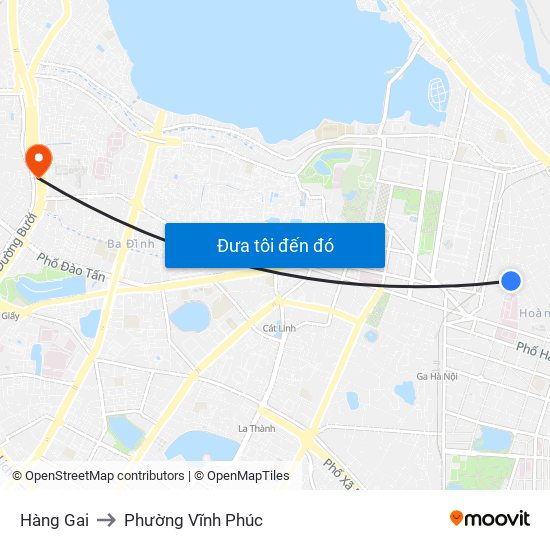 Hàng Gai to Phường Vĩnh Phúc map