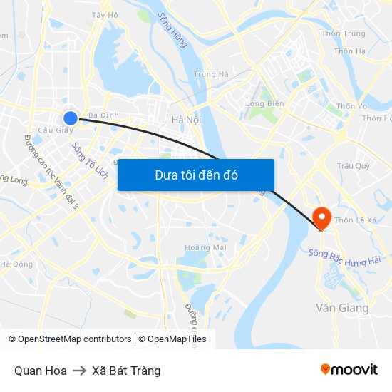 Quan Hoa to Xã Bát Tràng map