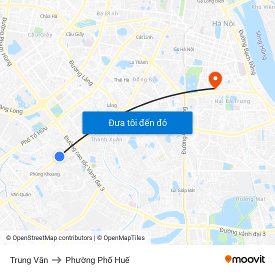 Trung Văn to Phường Phố Huế map