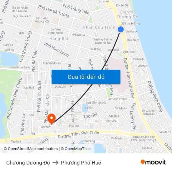 Chương Dương Độ to Phường Phố Huế map