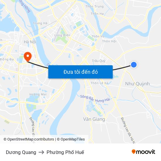 Dương Quang to Phường Phố Huế map