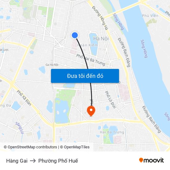 Hàng Gai to Phường Phố Huế map