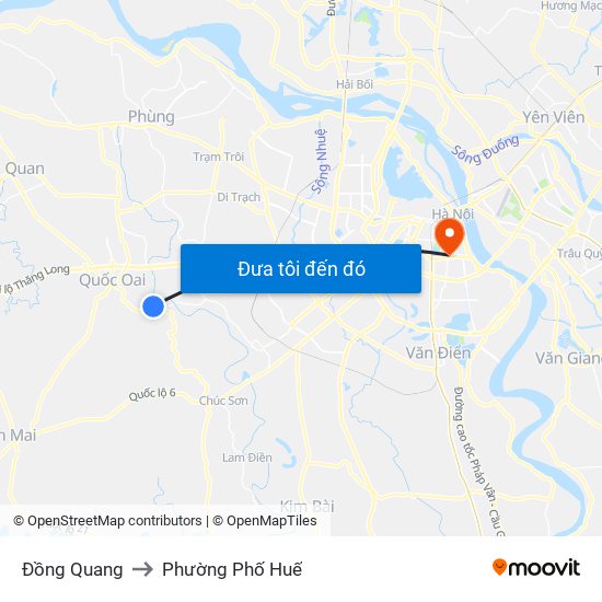 Đồng Quang to Phường Phố Huế map