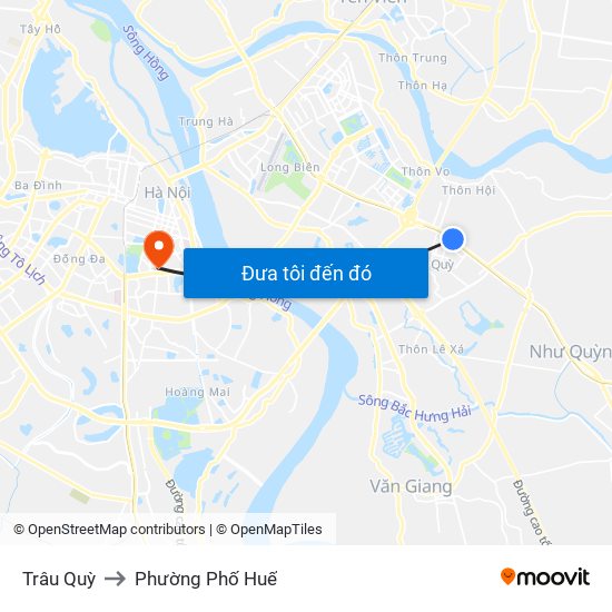 Trâu Quỳ to Phường Phố Huế map
