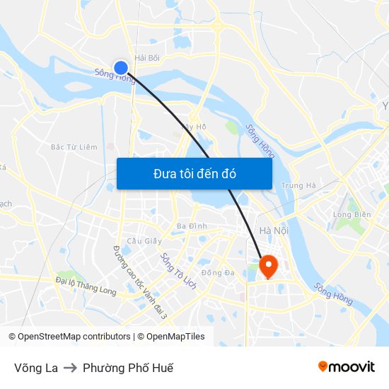 Võng La to Phường Phố Huế map