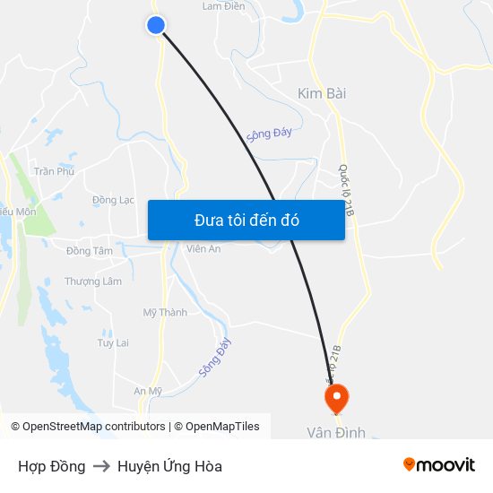 Hợp Đồng to Huyện Ứng Hòa map