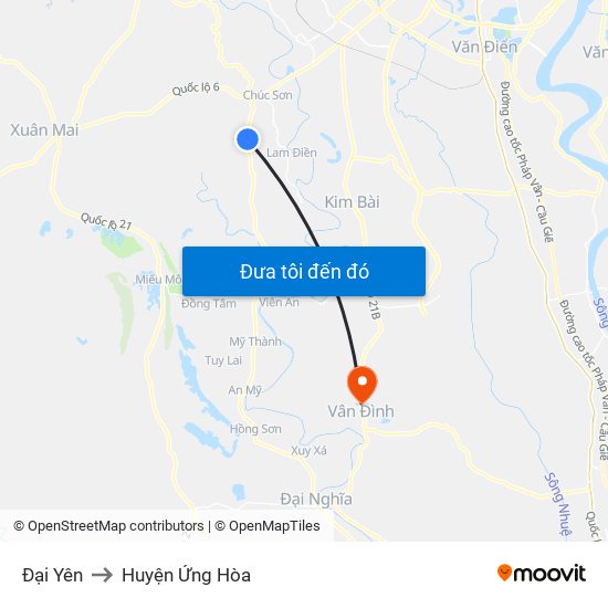 Đại Yên to Huyện Ứng Hòa map