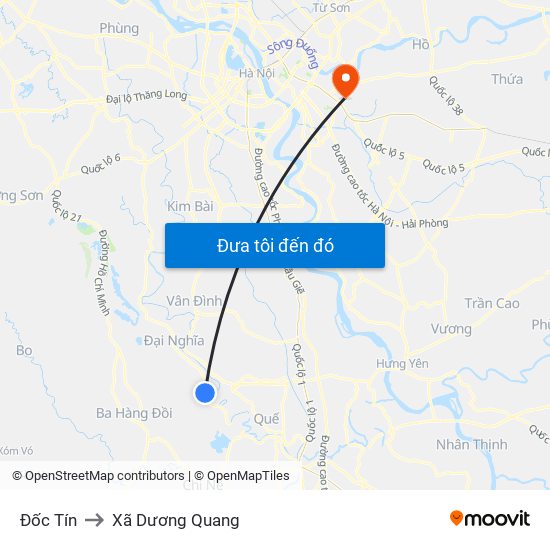 Đốc Tín to Xã Dương Quang map