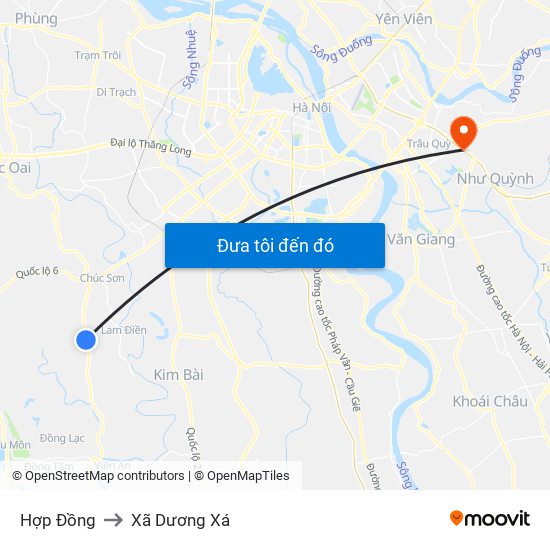 Hợp Đồng to Xã Dương Xá map