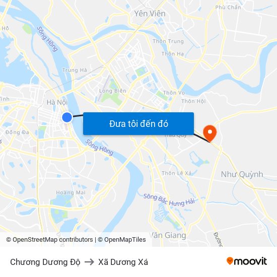 Chương Dương Độ to Xã Dương Xá map