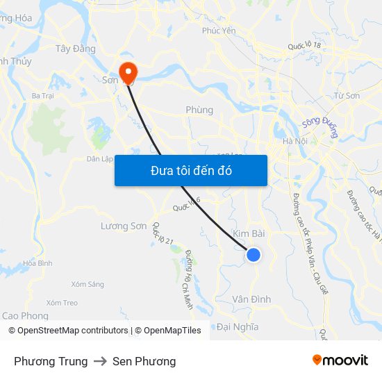 Phương Trung to Sen Phương map