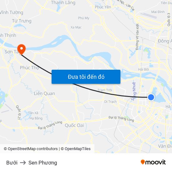 Bưởi to Sen Phương map