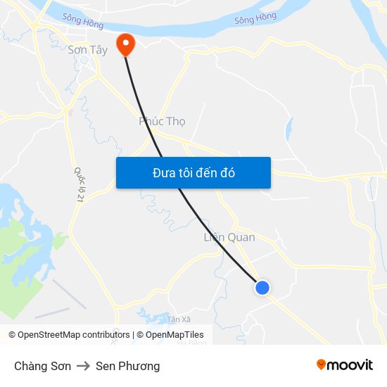 Chàng Sơn to Sen Phương map
