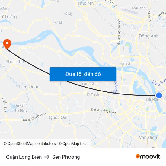 Quận Long Biên to Sen Phương map