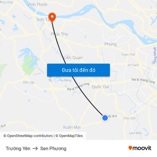 Trường Yên to Sen Phương map