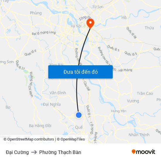 Đại Cường to Phường Thạch Bàn map