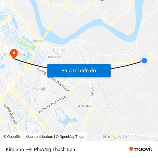 Kim Sơn to Phường Thạch Bàn map