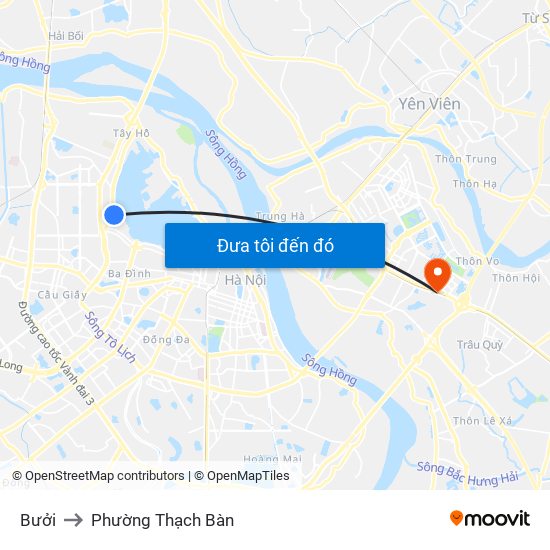 Bưởi to Phường Thạch Bàn map