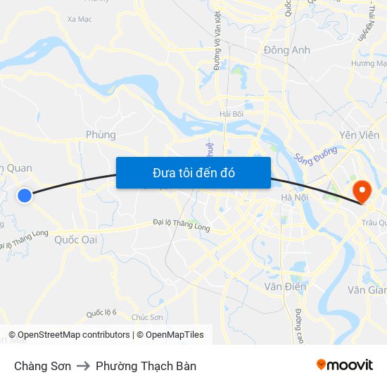 Chàng Sơn to Phường Thạch Bàn map