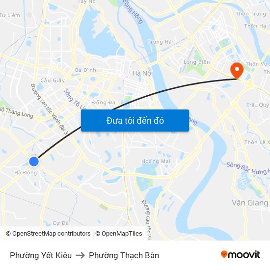 Phường Yết Kiêu to Phường Thạch Bàn map