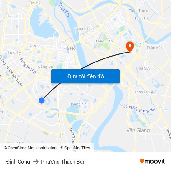 Định Công to Phường Thạch Bàn map