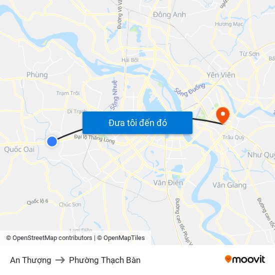 An Thượng to Phường Thạch Bàn map