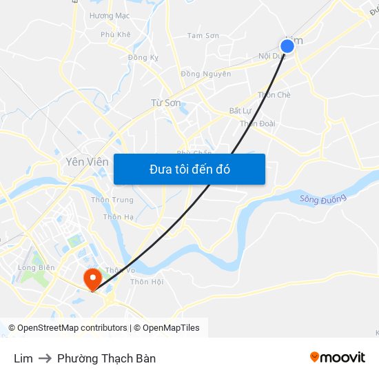 Lim to Phường Thạch Bàn map