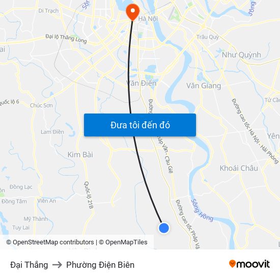 Đại Thắng to Phường Điện Biên map