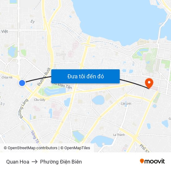 Quan Hoa to Phường Điện Biên map