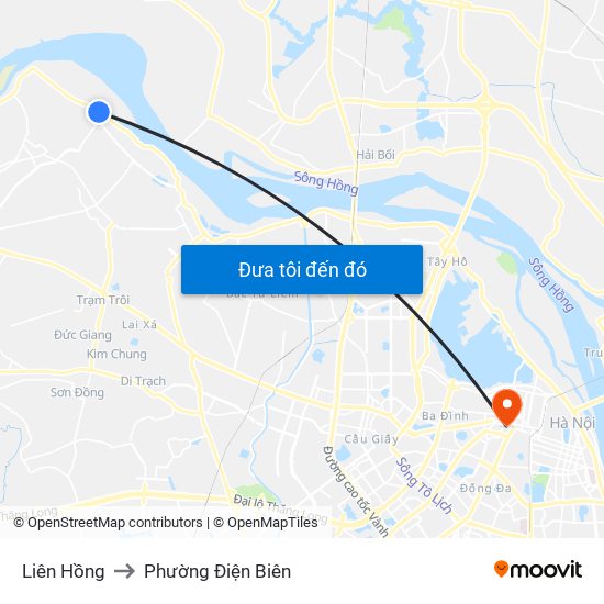 Liên Hồng to Phường Điện Biên map