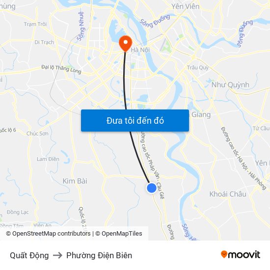 Quất Động to Phường Điện Biên map
