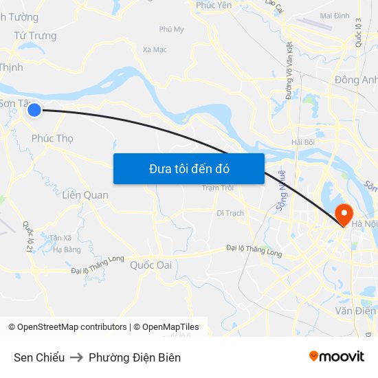 Sen Chiểu to Phường Điện Biên map