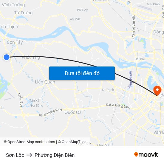 Sơn Lộc to Phường Điện Biên map