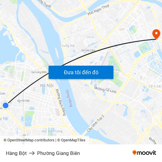 Hàng Bột to Phường Giang Biên map