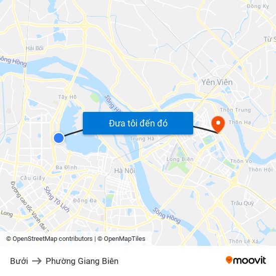 Bưởi to Phường Giang Biên map