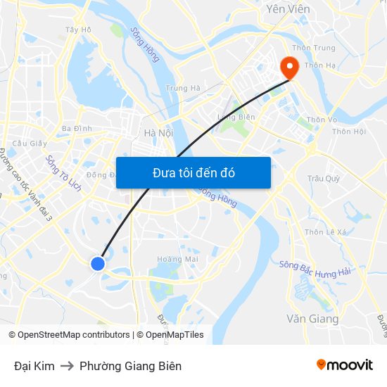 Đại Kim to Phường Giang Biên map