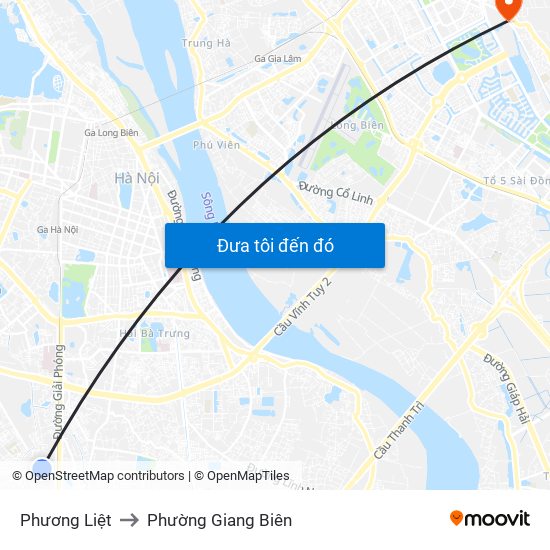 Phương Liệt to Phường Giang Biên map