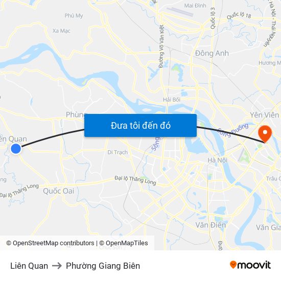 Liên Quan to Phường Giang Biên map