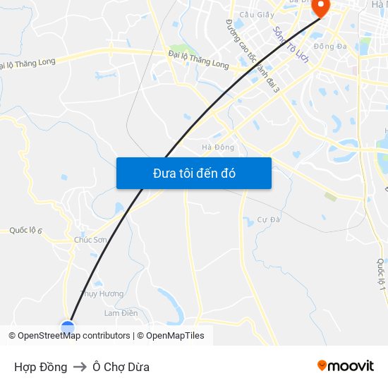 Hợp Đồng to Ô Chợ Dừa map