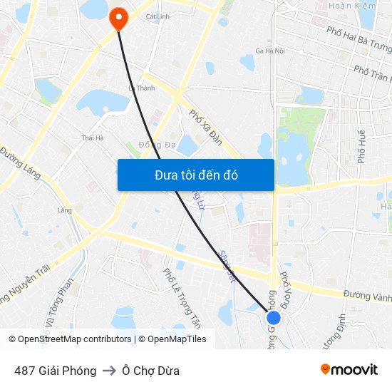 487 Giải Phóng to Ô Chợ Dừa map