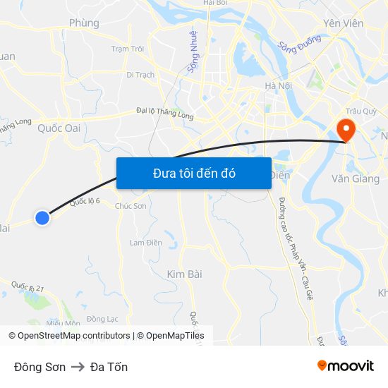 Đông Sơn to Đa Tốn map