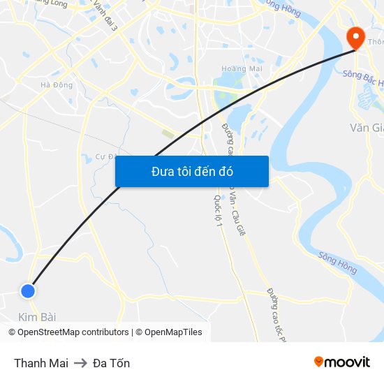 Thanh Mai to Đa Tốn map