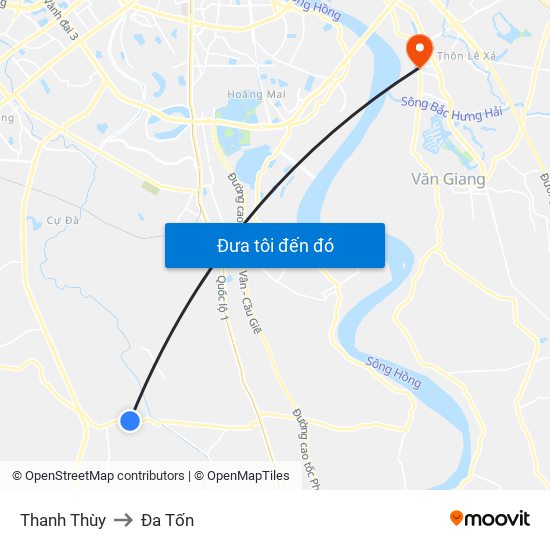 Thanh Thùy to Đa Tốn map