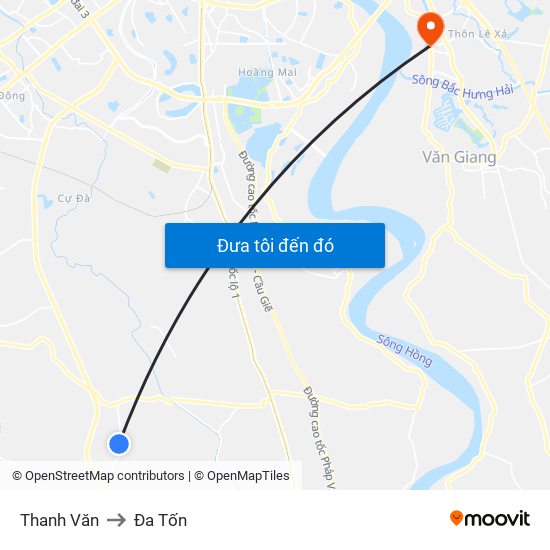 Thanh Văn to Đa Tốn map