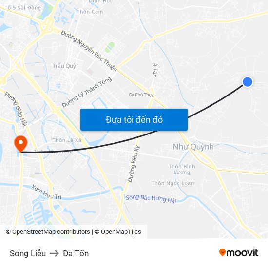 Song Liễu to Đa Tốn map