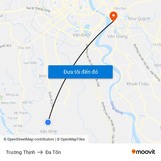 Trường Thịnh to Đa Tốn map